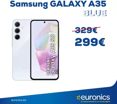 Catálogo Euronics en Noreña | Estrena el Samsung Galaxy A35 5G al mejor precio!  | 19/11/2024 - 24/11/2024