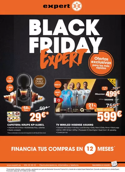 Ofertas de Informática y Electrónica en Dos Hermanas | OFERTAS BLACK FRIDAY de Expert | 20/11/2024 - 30/11/2024