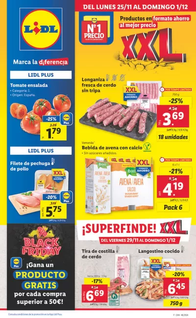 Catálogo Lidl en Santa Lucía de Tirajana | № 1 PRECIO | 25/11/2024 - 1/12/2024