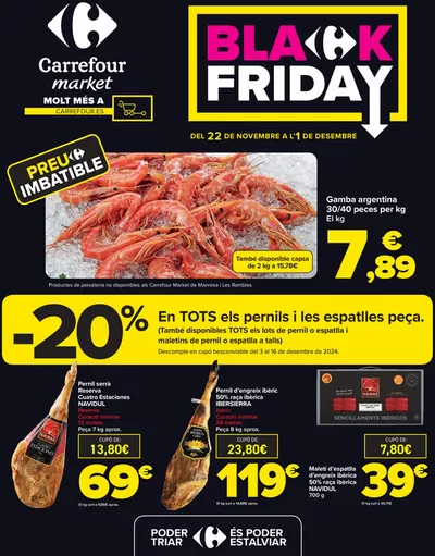 Catálogo Carrefour Market en Empuriabrava | 2X1 en más de 300 prodcutos | 21/11/2024 - 1/12/2024