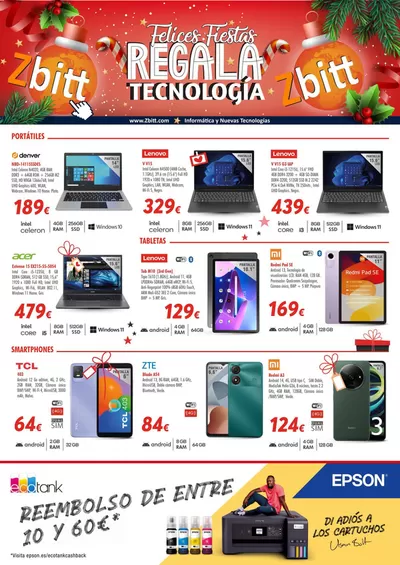 Ofertas de Informática y Electrónica en Calahorra | Zbitt - Navidad Tecnológica de Zbitt | 21/11/2024 - 19/12/2024