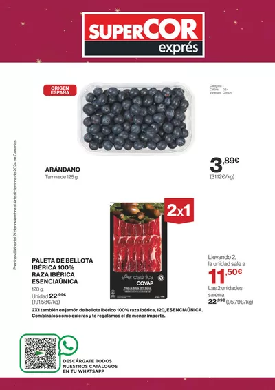 Catálogo Supercor Exprés en Candelaria | Ofertas quincenales para Canarias  | 21/11/2024 - 4/12/2024