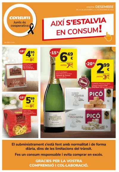 Catálogo Consum en Xirivella | AIXÍ S’ESTALVIA EN CONSUM!  | 21/11/2024 - 11/12/2024