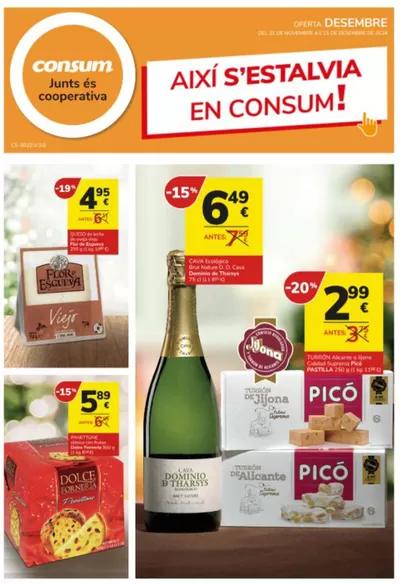 Catálogo Consum en Crevillent | AIXÍ S’ESTALVIA EN CONSUM!  | 21/11/2024 - 11/12/2024