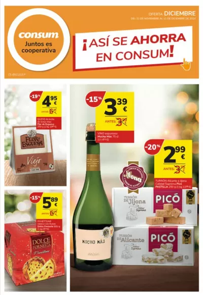 Catálogo Consum en Callosa de Segura | Así se ahorra en Consum!  | 21/11/2024 - 11/12/2024