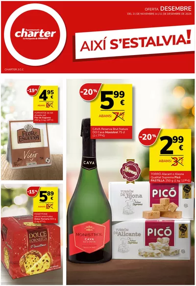 Catálogo Supermercados Charter en L'Hospitalet de Llobregat | AIXÍ S’ESTALVIA! | 21/11/2024 - 11/12/2024