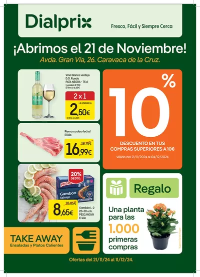 Ofertas de Hiper-Supermercados en Caravaca de la Cruz | Folleto apertura Caravaca de Dialprix | 22/11/2024 - 11/12/2024