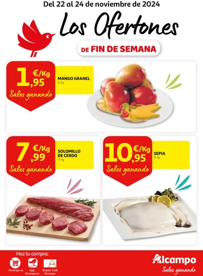 Catálogo Alcampo en Valdemorillo | Los Ofertones DE FIN DE SEMANA | 22/11/2024 - 24/11/2024