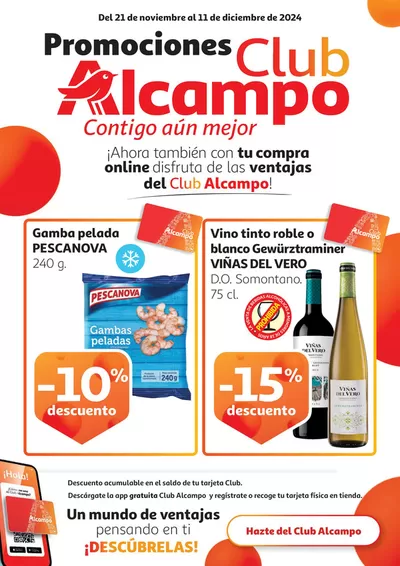 Catálogo Alcampo en Valdemorillo | Promociones Club Alcampo  | 22/11/2024 - 11/12/2024