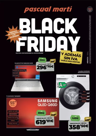 Ofertas de Informática y Electrónica en Vilamarxant | Black Friday de Pascual Martí | 22/11/2024 - 3/12/2024