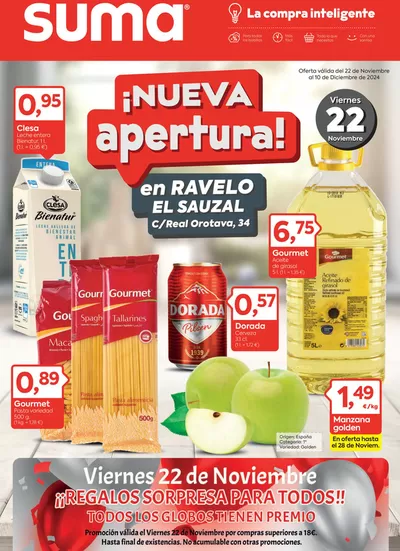 Catálogo Suma Supermercados en Sauzal | Nueva apertura! | 25/11/2024 - 10/12/2024