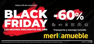 Ofertas de Hogar y Muebles | Hasta -60% de Merkamueble | 25/11/2024 - 30/11/2024