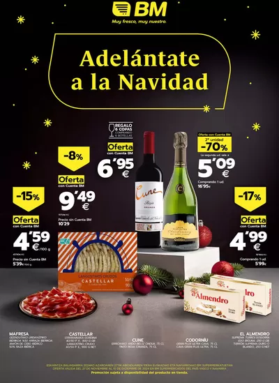 Catálogo BM Supermercados en Leioa | Adelántate a la Navidad | 27/11/2024 - 10/12/2024