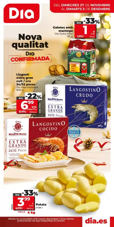 Ofertas de Hiper-Supermercados en Vic | Nova qualitat Dia del 26/11 al 03/12  de Dia | 27/11/2024 - 3/12/2024