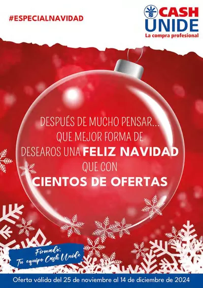 Ofertas de Navidad en Arrecife | Oferta válida del 25 de noviembre al 14 de diciembre de 2024 de Cash Unide | 26/11/2024 - 14/12/2024