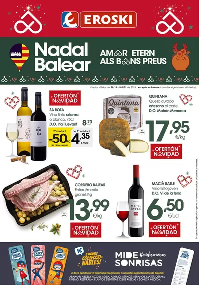 Ofertas de Navidad en Palma de Mallorca | Amor etern als bons preus NADAL BALEAR  de Eroski | 28/11/2024 - 3/1/2025