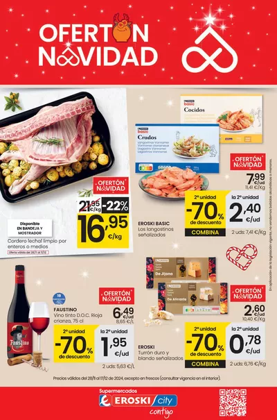 Catálogo Eroski en Tudela | Ofertón Navidad SUPERMERCADOS EROSKI  | 28/11/2024 - 17/12/2024