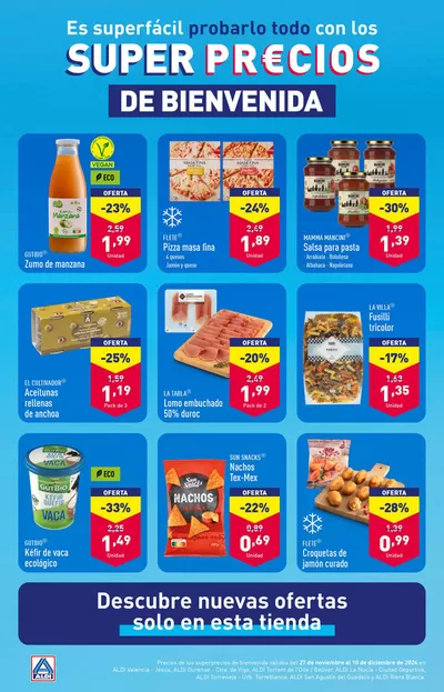 Catálogo ALDI en Alfafar | Super precios de bienvenida | 27/11/2024 - 10/12/2024