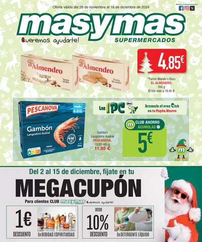 Catálogo Masymas en Infiesto | Oferta válida del 28 de noviembre al 18 de diciembre de 2024 | 28/11/2024 - 18/12/2024