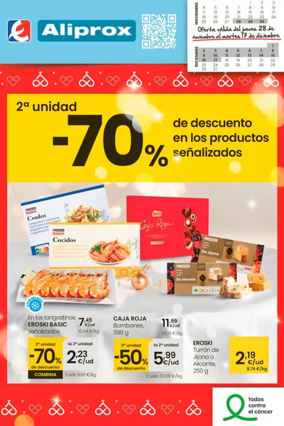 Catálogo Eroski en Sarria | 2° unidad 70% de descuento | 28/11/2024 - 17/12/2024