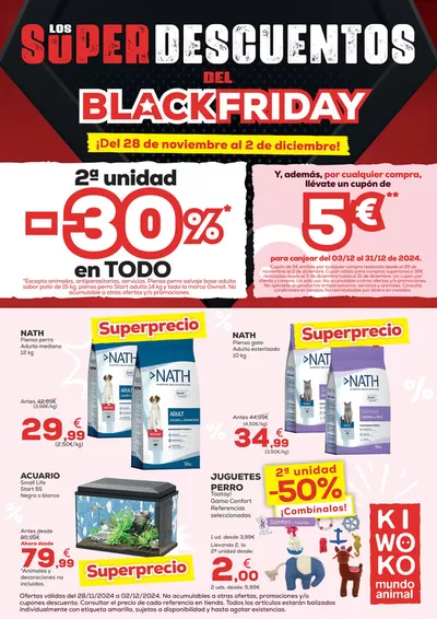 Catálogo Kiwoko en Lugo | Los Super descuentos del Black Friday | 28/11/2024 - 2/12/2024