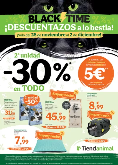 Catálogo Tiendanimal en Lugo |  ¡BLACK TIME! ¡DESCUENTAZOS a lo bestia! | 28/11/2024 - 2/12/2024