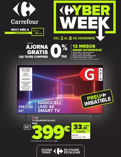 Ofertas de Hiper-Supermercados en Vic |  CYBER WEEK de Carrefour | 3/12/2024 - 8/12/2024