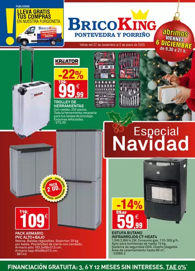 Catálogo Bricoking en Porriño | Especial Navidad  | 2/12/2024 - 5/1/2025