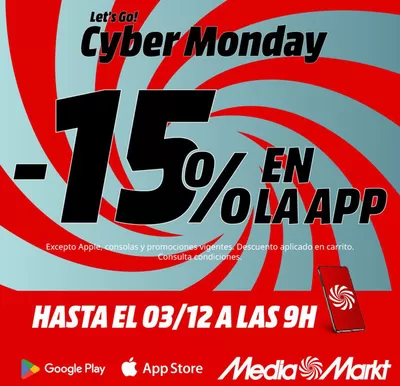 Catálogo MediaMarkt en Madrid | -15% | 2/12/2024 - 3/12/2024