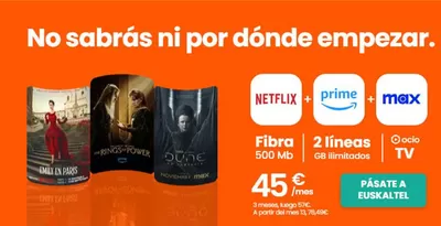 Catálogo Euskaltel en Mondragón | Promoción | 2/12/2024 - 20/12/2024