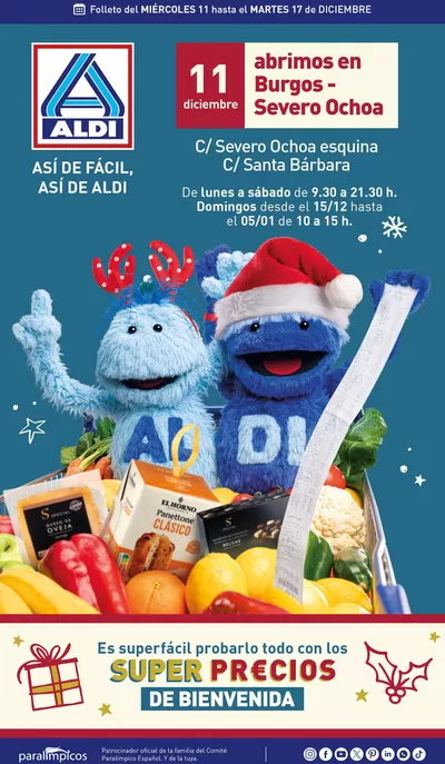 Catálogo ALDI en Burgos | ¡Nuevo Aldi en Burgos! | 11/12/2024 - 17/12/2024