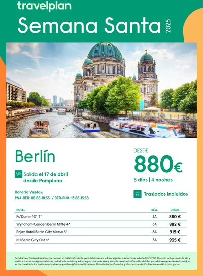 Ofertas de Viajes en Cornellà | Travelplan Berlín DESDE 880€ de Travelplan | 3/12/2024 - 4/1/2025