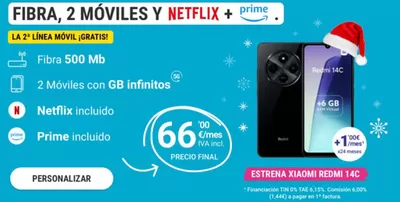 Catálogo Yoigo en Barcelona | Fibra, 2 Móviles y Netflix + prime. | 3/12/2024 - 17/12/2024