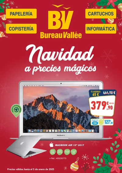 Ofertas de Libros y Papelerías en Candelaria | Navidad a precios mágicos de Bureau Vallée | 12/12/2024 - 5/1/2025