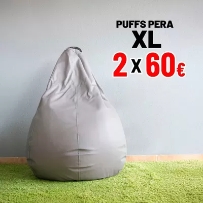 Catálogo Outlet Hogar en Alcantarilla | Puffs pera XL | 6/12/2024 - 20/12/2024