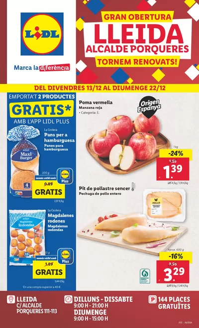 Catálogo Lidl en Solsona | Gran obertura | 13/12/2024 - 22/12/2024