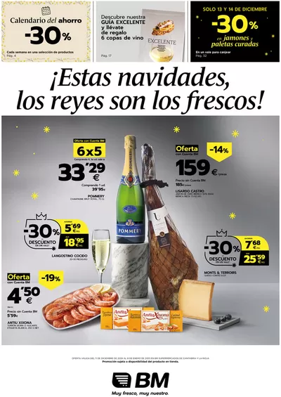 Ofertas de Navidad en Santander | ¡Estas navidades, los reyes son los frescos! de BM Supermercados | 11/12/2024 - 7/1/2025