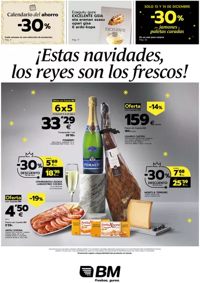 Ofertas de Navidad en Borja | ¡Estas navidades, los reyes son los frescos! de BM Supermercados | 11/12/2024 - 7/1/2025