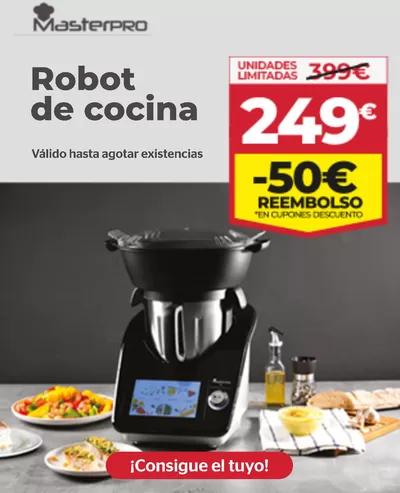 Catálogo La Sirena en Madrid | Oferta: Robot de cocina Masterpro | 10/12/2024 - 31/12/2024