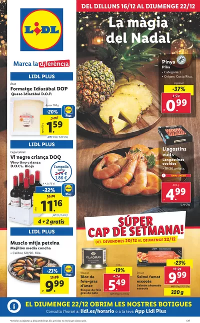 Catálogo Lidl en Barcelona | № 1 PRECIO | 16/12/2024 - 22/12/2024