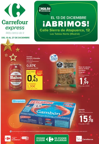 Catálogo Carrefour Express en La Moraleja | ¡Zabalik! Abrimos! | 13/12/2024 - 27/12/2024