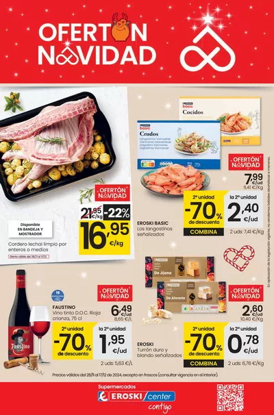 Catálogo Eroski en Leciñena | Ofertón Navidad SUPERMERCADOS EROSKI CENTER | 11/12/2024 - 17/12/2024