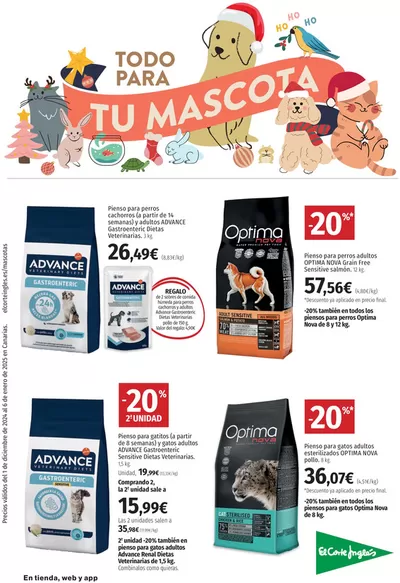 Catálogo El Corte Inglés en Santa Cruz de Tenerife | Todo para tu Mascota Canarias  | 10/12/2024 - 6/1/2025