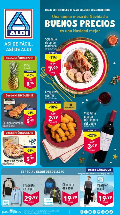 Catálogo ALDI | Así de fácil, así de Aldi | 18/12/2024 - 23/12/2024