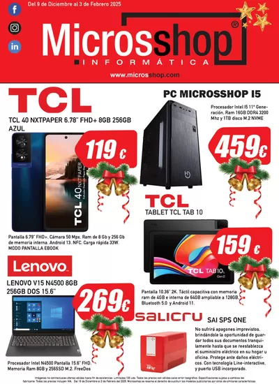 Catálogo Microsshop en Cabanillas del Campo | Del 9 de Diciembre al 3 de Febrero 2025 | 12/12/2024 - 3/2/2025