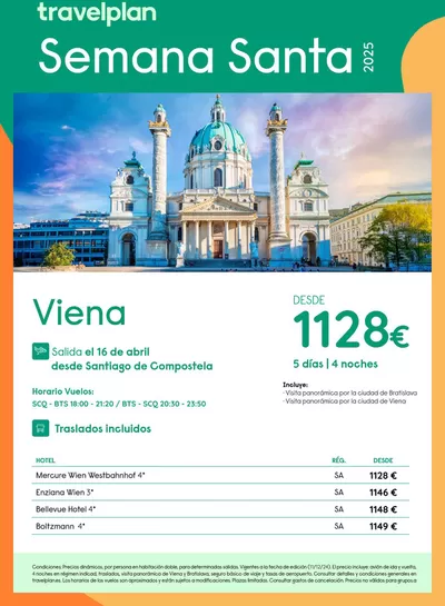 Catálogo Travelplan | Travelplan Viena | 12/12/2024 - 13/1/2025