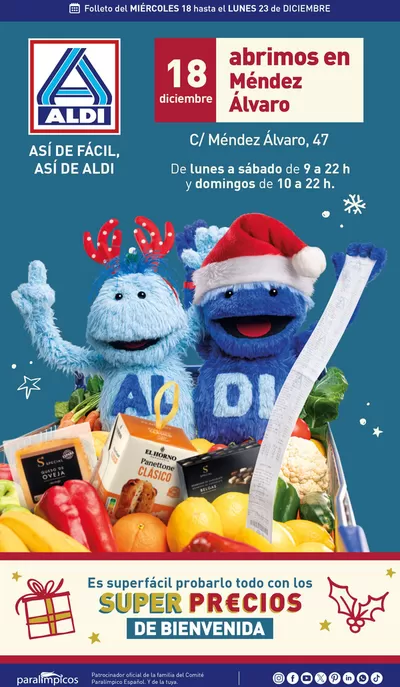 Catálogo ALDI | ¡Nuevo Aldi en Méndez Álvaro! | 18/12/2024 - 23/12/2024