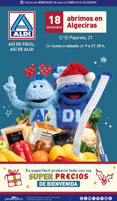 Catálogo ALDI en Algeciras | ¡Nuevo Aldi en Algeciras! | 18/12/2024 - 23/12/2024