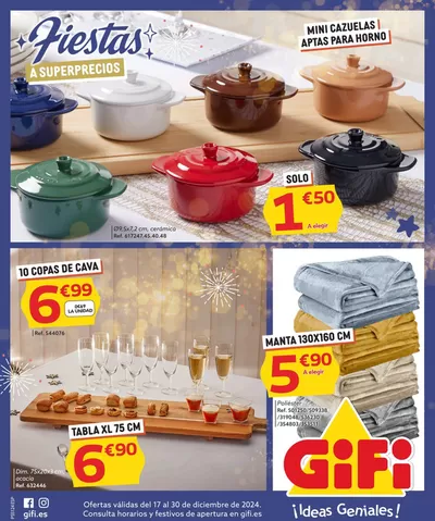 Ofertas de Hogar y Muebles en Touro | Fiestas a Superprecios. de GiFi | 17/12/2024 - 30/12/2024