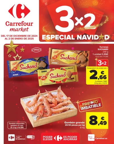 Ofertas de Navidad en Muros | 3x2 Especial Navidad de Carrefour Market | 17/12/2024 - 2/1/2025